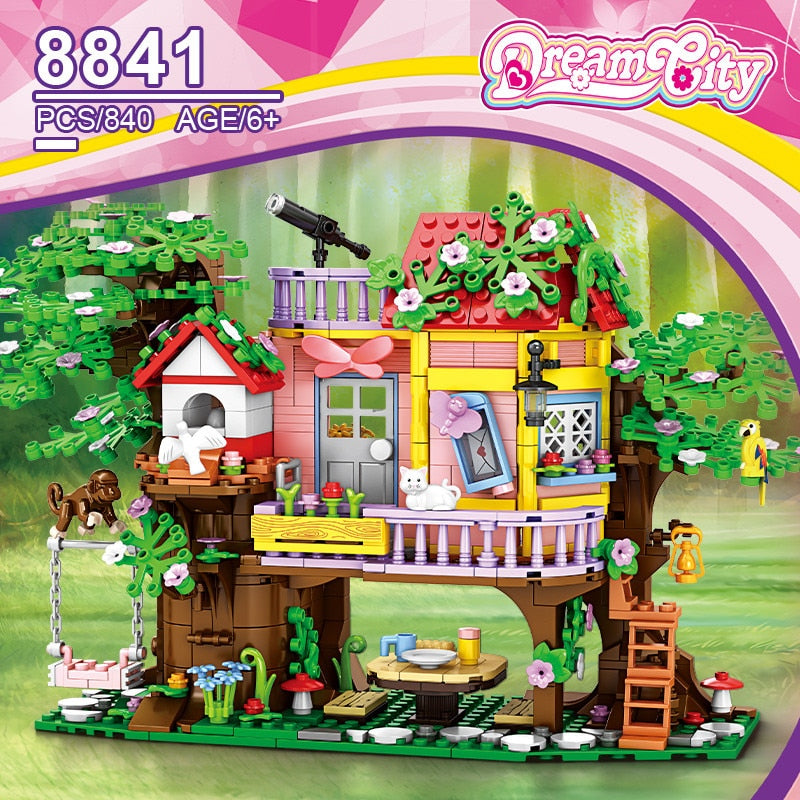 Set de Constructie cu Piese Tip Blocuri Jucarie Constructie MiniBric Bush Exploration