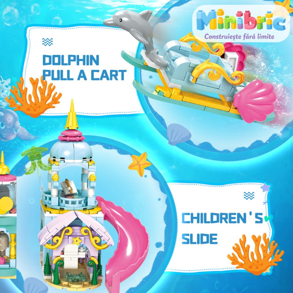 Set de Constructie cu Piese Tip Blocuri Constructie MiniBric Furina's Palace