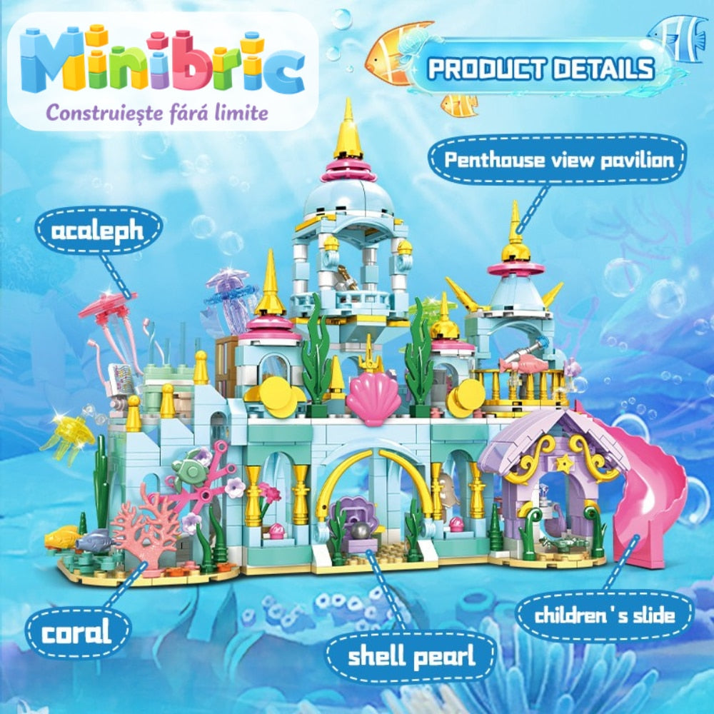 Set de Constructie cu Piese Tip Blocuri Constructie MiniBric Furina's Palace