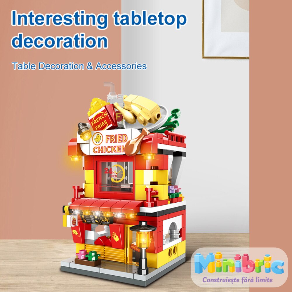 Set de Constructie cu Piese Tip Blocuri Constructie MiniBric The Metropolitan