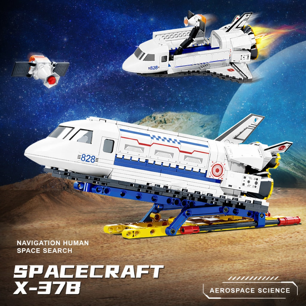 Set de Constructie cu Piese Tip Blocuri Constructie MiniBric Spacecraft X-378
