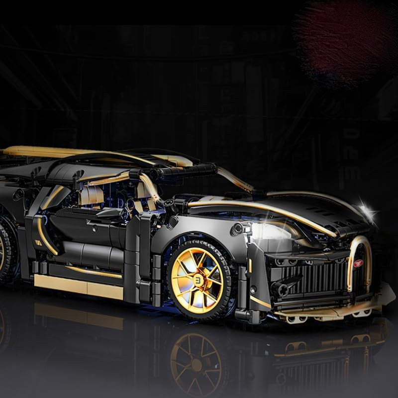 Set de Constructie cu 1368 Piese Tip Blocuri Constructie MiniBric Bugatti Veyron