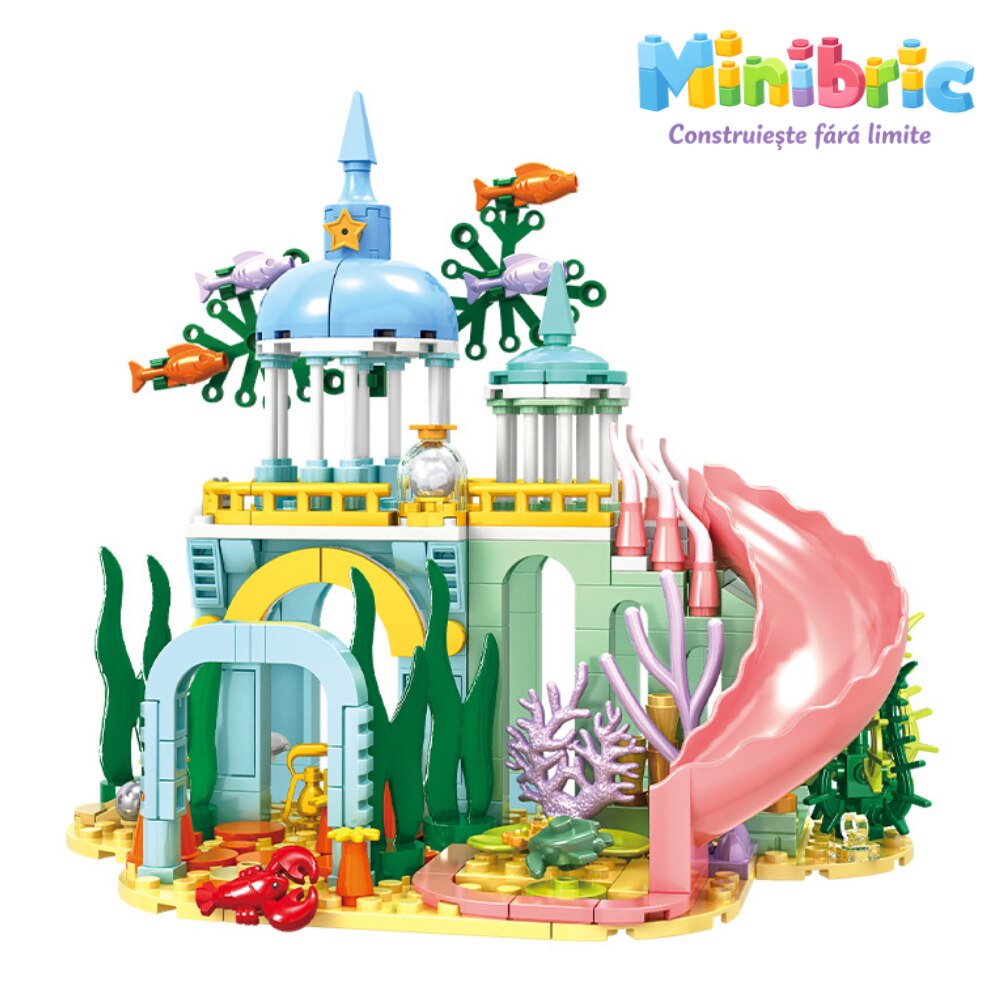 Set de Constructie cu Piese Tip Blocuri Constructie MiniBric Ocean Park
