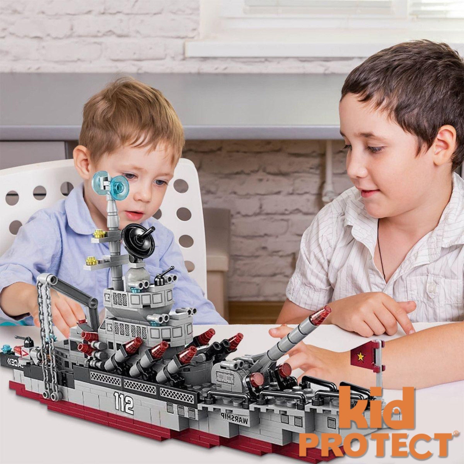 Set de Constructie, 554 Piese, 8 in 1 NavalForge Minibric®